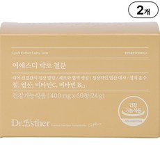 본사직영 여에스더 락토 철분 l 비헴철 X 엽산 X 비타민 2종 l, 60정, 2박스