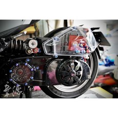韋德機車精品 透明空濾蓋 適用DRG MMBCU, DRG/MMBCU,燻黑