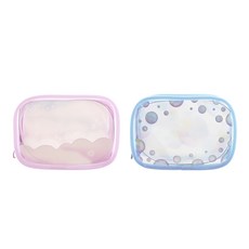 【GOOD LIFE 品好生活】彩框透明娃娃收納包/遛娃包/曬娃包（9.5x6.5cm）（隨機出貨）