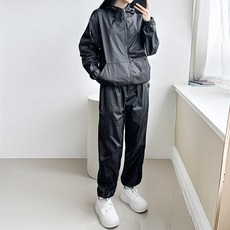 코디제이 여자 트레이닝세트 컴슈트후드자켓세트 데일리 바람막이 츄리닝 운동복 편한바지 사계절 땀복 헬스복 다이어트 빅사이즈