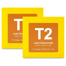 호주 티투 카모마일차 티백 T2 Just Chamomile Teabag, 37g, 25개입, 2개