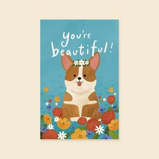 캘리엠 캘리그라피카드 (HH3524_You're Beautiful) 사랑카드 감사카드
