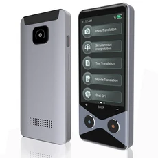 V9000 3.7 인치 4G/WIFI/핫스팟 번역기 Qualcomm 프로세서 RAM 1G+ROM16G 지원 137개 언어 표준 5메가픽셀, 01 Grey