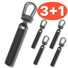 스윕스 지퍼 손잡이 고리 슬라이더 교체형4p, 1개, 블랙 4pcs