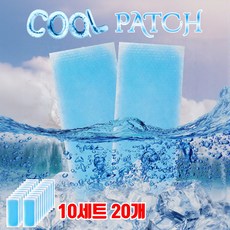 [파인스토리]아이스 쿨패치 붙이는 냉각 시트 시원한 냉찜질 쿨팩 냉감패드, 10세트