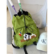 運動羽毛球包 抽繩雙肩包 男女旅行背包 輕便學生書包 網球包, 黃色大號（加強版可對比）,單包（關注收藏店鋪送小掛墜）, 1個