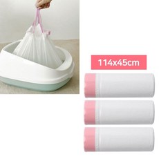 고양이 화장실 모래갈이 봉투 3롤 교체용 비닐 114X45buy1+8PWr