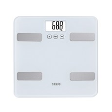 SAMPO 聲寶 智能電子體重計體脂計, 白色, 1個, BF-Z2307SL