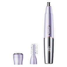 360도 회전 칼날과 IPX7 방수 디자인이 특징인 전기 코 헤어 그루머 1팩, 자줏빛의