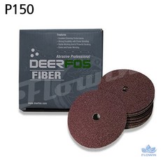 플로인 화이바 샌더 50장 100mm 150방 그라인더연마석