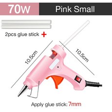 핫멜트 글루건 파워 스틱 도구 크리스마스 장식 도구 글루건 스틱 7MM 50 70W, 01 70w white 7mm