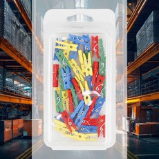 칼라 나무집게 소 돌잔치 메모꽂이 소품걸이 벽꾸미기 메모홀더 생일파티