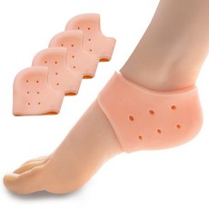 제이킨 75g 발뒷꿈치 실리콘 보습패드 발 각질 갈라짐 풋패드, 주간용 살색 실리콘발보호대, 2쌍 4P