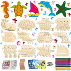 제니미엘 팬시우드 나무 꾸미기 나무공예 DIY, A.해양생물, 1세트