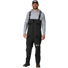 FROGG TOGGS 남성용 FTX 아머 프리미엄 방수 레인 낚시 턱받이 블랙.