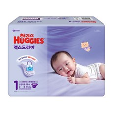 하기스 NEW 맥스드라이 밴드형 기저귀 남녀공용, 1단계, 136매