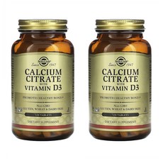 솔가 칼슘 구연산 비타민D3 120정 2개