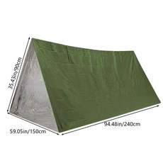 텐트 야외 담요 구급 보온 간이 햇빛 비 보호, 17 금 및 실버 방수 및 저온 임시 텐트, 1개