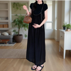 가슴 유두보호기 모유 함몰 편평 찜질팩 케이스 모유수유 임부복 수유가능 만삭 여름, 블랙, 2XL