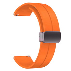 킹콩프로 갤럭시 워치 마그네틱버클 실리콘 스트랩 20mm 22mm, 오렌지, 1개