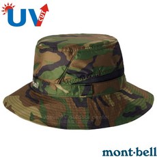 【日本 mont-bell】迷彩 輕量抗UV排汗透氣 圓盤帽 漁夫帽 遮陽帽 網孔登山帽 中盤帽 釣漁帽 1108709, L