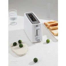 [독일 퀄리티] 1구 토스트기 가정용 미니 자동 빵굽는기계, 흰색