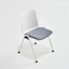 뷰트 회의용의자 팔걸이무 회의실의자 수강용의자 회의의자, 1개, 그레이