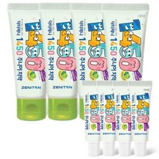 제니튼 닥터제니 1450 고불소 치약 샤인머스캣향 4개+미니치약 4개, 1세트, 60g