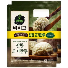 CJ 비비고 수제 진한 고기만두, 400g, 2개