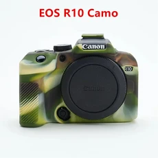 캐논 EOS R10 R6 R7 R8 RP 보호 고무 커버 용 부드러운 실리콘 갑옷 카메라 바디 케이스, 1개, 30 EOS R10 Camo