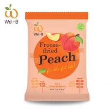 Wel·B 12M+寶寶零食 無添加水果乾, 1個, 水蜜桃(14g)