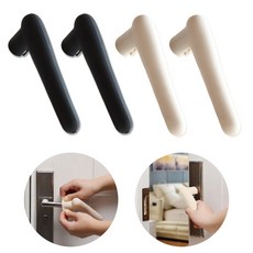 도나토르 실리콘 방문 손잡이 커버 2p, 연베이지2p