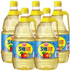 오뚜기 3배 사과식초, 1.8L, 5개