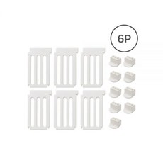 도노도노 튼튼 밀림방지 베이비룸 베이직가드 6P, 오트밀