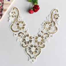 네크라인케이프레이스 메들리-금사스팽글(1534488) C7, 1개