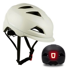 톰디어 후미등겸용 어반 전동킥보드헬멧 자전거헬멧, 매트 다크그레이, 1개