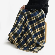 무릎담요 고급형 100x150cm 체크 사무실 학생 미니 담요