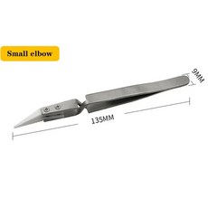 PCS 세라믹 스트레이트 전자 역산 정밀 납땜 핀셋 정전기 방지, Small elbow