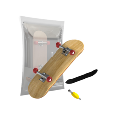 클라이트 입문용 핑거보드 핸드 전용 스케이트보드 미니스케이트보드, 1개, 레드 휠