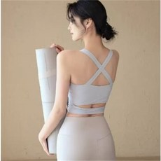 夏季帶胸墊運動內衣 一體式胸墊 固定式胸墊 裸空美背 健身瑜伽跑步