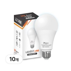 닥터룩스 LED 전구 14W, 10개, 주광색