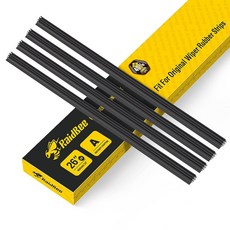 RaidBee 와이퍼 블레이드 리필 테슬라 도요타 현대 혼다 전면 및 후면 앞유리 와이퍼 발데스 고무 스트립용 범용 교체 앞유리 와이퍼 리필 교체용 4개 (66cm(26