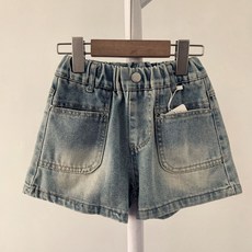 해피유통어린이 여아 심플 하이웨스트 캐주얼 반바지 클래식 베이직 디자인14세 이상 XG03