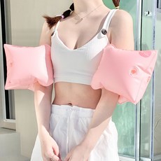 쉘위스윔 국내생산 암튜브 성인 어린이 프리미엄 물놀이, 핑크 스트로베리