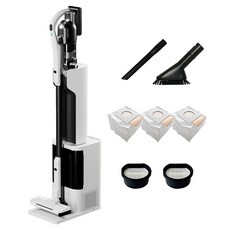 최신형 차이슨 AI 자동 충전 먼지 비움 올인원 스마트 타워 무선청소기, AI TOWER 청소기, 화이트