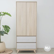 沐家具 Mufurniture Home 白楓木兩抽單吊衣櫃 被櫃, 兩抽單吊衣櫃