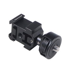 카메라 핫슈 마운트 어댑터 비디오 트리플 콜드 슈 브래킷 알루미늄 DJI Mic2 마이크 모니터 스튜디오 플래시 비디오 라이트, Standard 1 4 Screw, 03 Standard 1 4 Screw, 1개