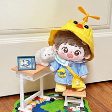 20cm 인형 인형옷 잠옷 공주 아이돌 의상 드레스 솜인형옷 귀여운 로리타 솜깅이 솜인형, 버터 쿠키 (남성)