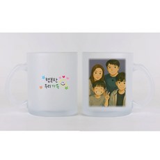 주문제작 포토 불투명 유리컵, 1000개