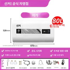 전기 상향식 바닥형 저장식 가정용 스탠드형 교체용 법랑, 셀프 80L 평면 1등급 에너지 효율, 기본 색상